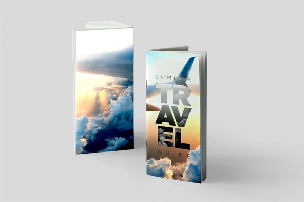  Dl - Stapled - Booklet - Long - Edge